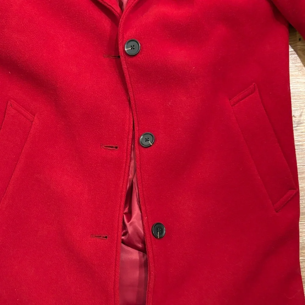 Abercrombie & Fitch Wool Blend Tailored Top Coat -Large Tall - Picture 4 of 10